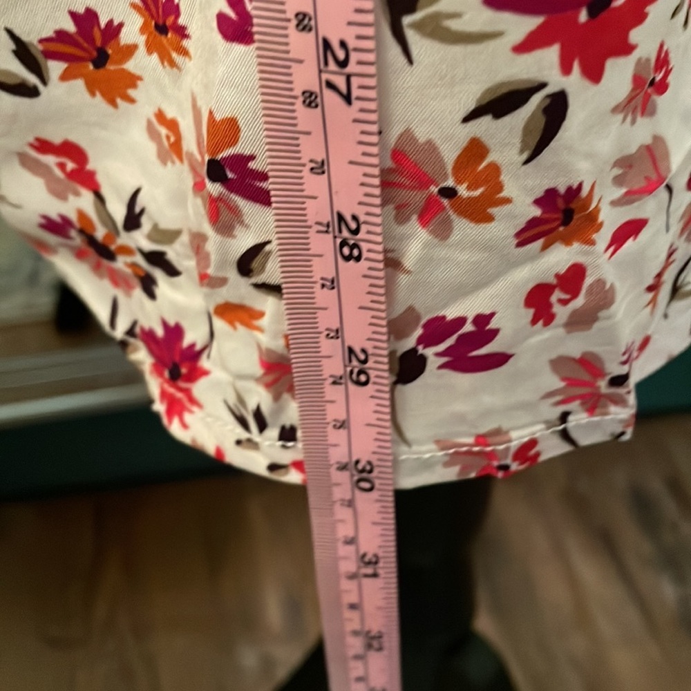NWT BeachLunchLounge tunic. Size L. Autumn leaves print w dropped waist​ - Picture 3 of 16